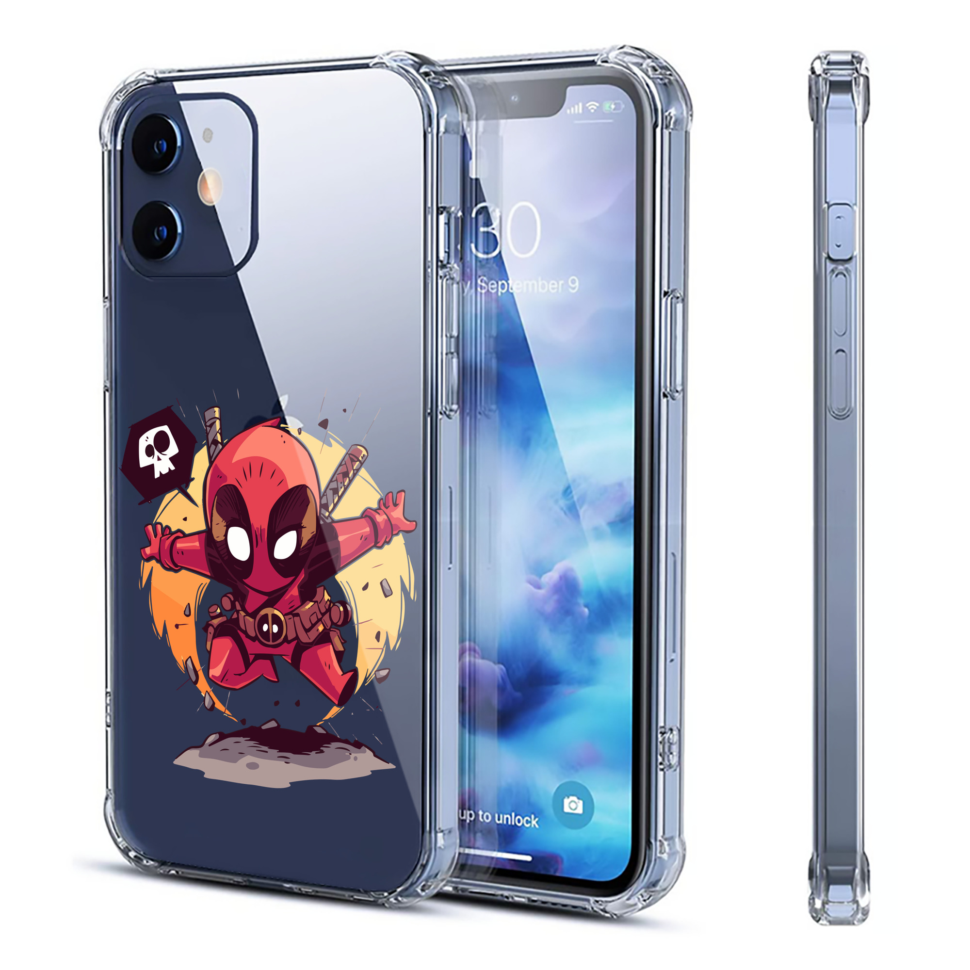 （画像用） アベンジャーズ The Avengers 【iPhone 12シリーズ対応】透明スマホケース（クリアソフトケース）